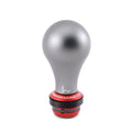Hybrid Racing Shift Knob & Shift Boot Collar Combo - Dust Grey & Red - M10x1.5 thread