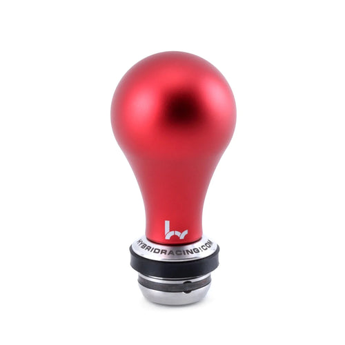 Hybrid Racing Shift Knob & Shift Boot Collar Combo - Dust Red & Stainless Steel - M10x1.5 thread