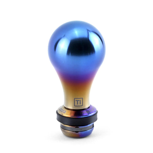 Hybrid Racing Shift Knob & Shift Boot Collar Combo - Titanium & Titanium - M10x1.5 thread