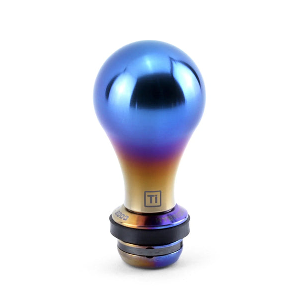 Hybrid Racing Shift Knob & Shift Boot Collar Combo - Titanium & Titanium - M10x1.5 thread