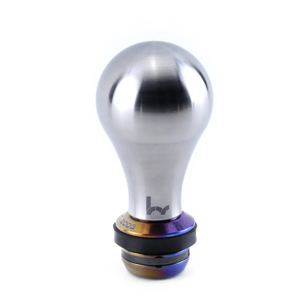 Hybrid Racing Shift Knob & Shift Boot Collar Combo - Stainless Steel & Titanium - M10x1.5 thread