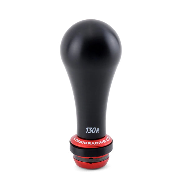 Hybrid Racing 130R Shift Knob & Shift Boot Collar Combo - Black & Red - M10x1.5 thread