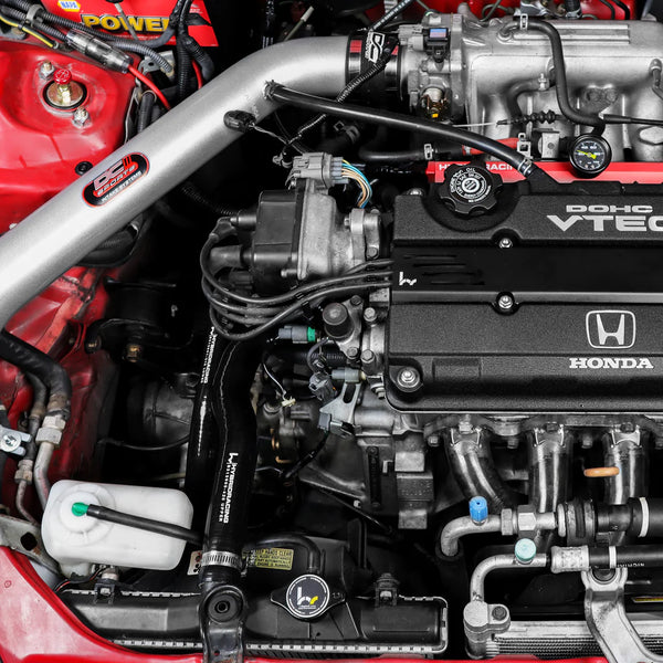 Hybrid Racing Ninja Black Silicone Radiator Hoses – 2006-2011 Honda Civic Si