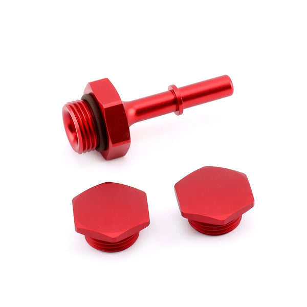 Hybrid Racing Red K-Series Fuel Rail & Fittings - Acura RSX & Type S / Honda Civic Si (2001-2005)