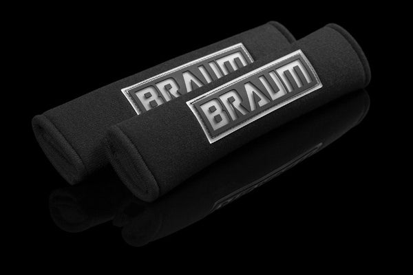 BRAUM Racing Universal Seat Belt Harness Pad Velcro Release - Black
