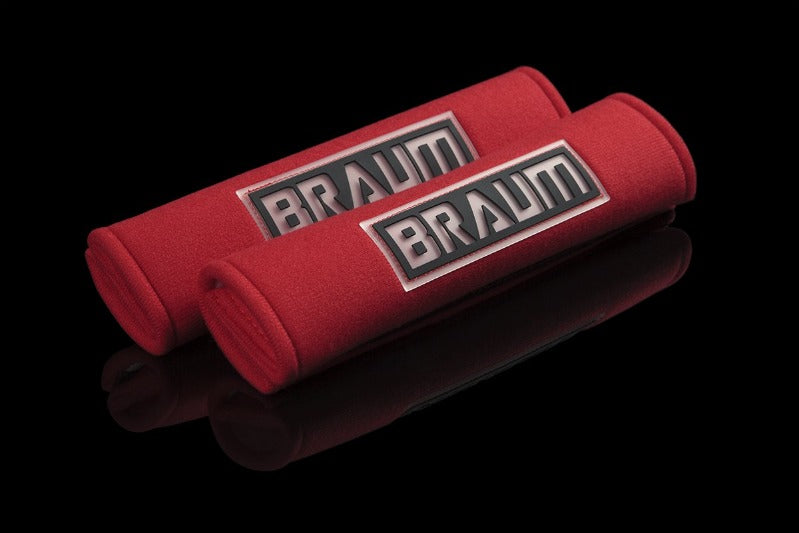 BRHP-2RED - BRAUM Racing Universal Seat Belt Harness Pad Velcro Release ...