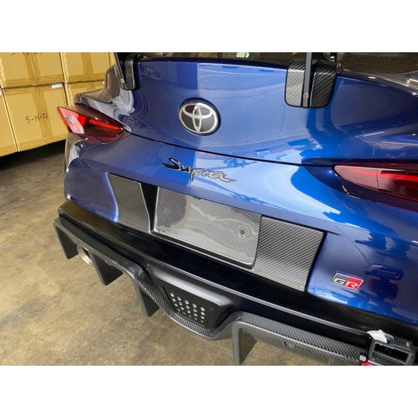 APR Performance Carbon Fiber License Plate Backing Plate - Toyota GR Supra A90 A91 (2020+)