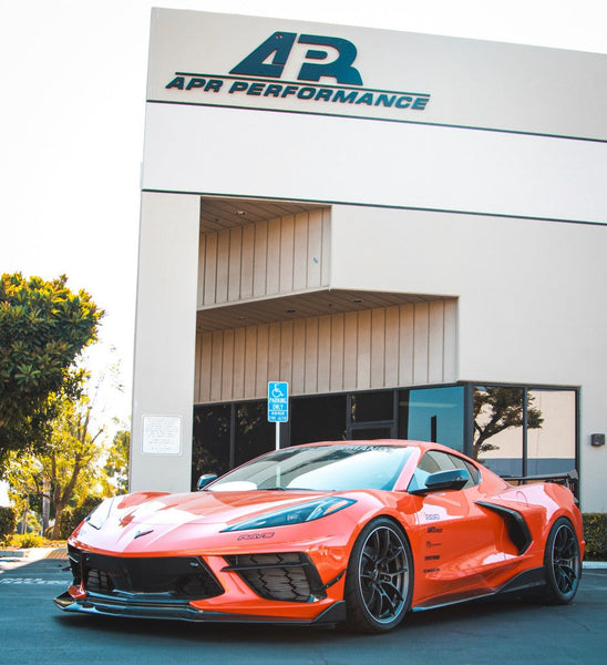 APR Performance Carbon Fiber Front Bumper Canards - Chevrolet Corvette C8 (2020+)