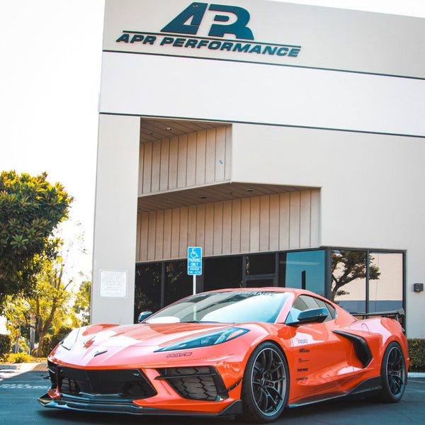 APR Performance Carbon Fiber Front Bumper Canards - Chevrolet Corvette C8 (2020+)