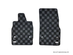 Phase 2 Motortrend (P2M) Checkered Flag Race Carpet Floor Mats Set - Chevrolet Corvette C8 & Z06 (2020+)