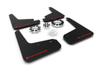 Rally Armor UR Black w/ Red Logo Mud Flaps Set - Tesla Model Y (2020-2023)