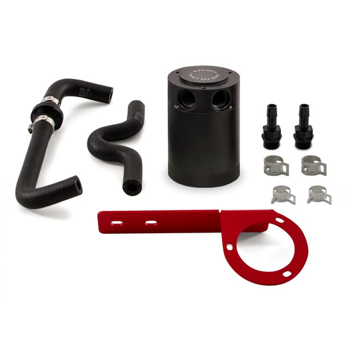 Mishimoto Performance Baffled Oil Catch Can Kit w/ Red Bracket - Honda Civic Type R FK8 (2017+)