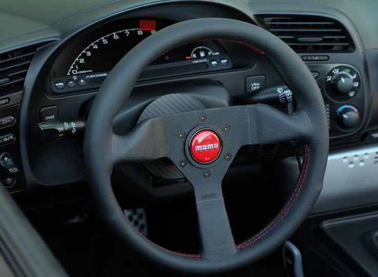 MCL35BK3B - MOMO Montecarlo Steering Wheel - 350MM - Black Leather