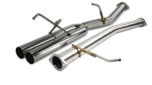 ISR Performance 3" EP (Straight Pipes) Dual Tip Exhaust System - Nissan 180sx 240sx S13 (1989-1994)