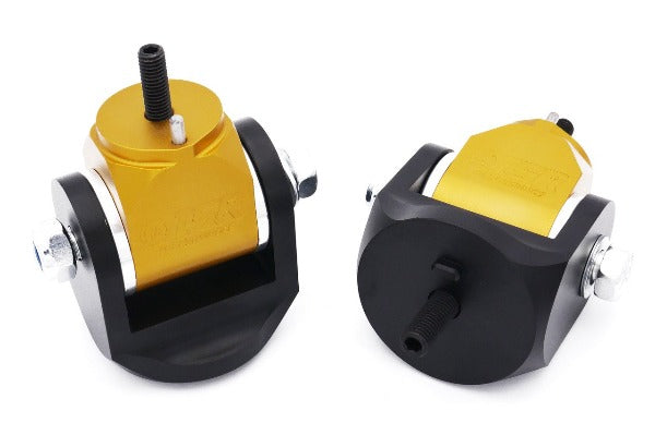 IS-EMK-Z33-S - ISR Billet Engine Motor Mounts w/ Solid Bushing Inserts - Nissan 350Z & G35 RWD