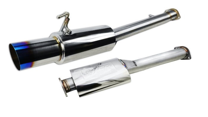 ISR Performance Stainless Steel Single Exit GT Exhaust System w/ Burnt Tip - Nissan Z33 350z (2003-2009)