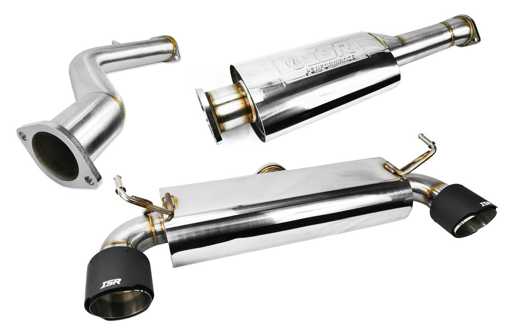IS-OMS-350Z-CT - ISR Stainless Steel OMS Spec Carbon Tip Exhaust System - Nissan Z33 350Z (2003-2009)