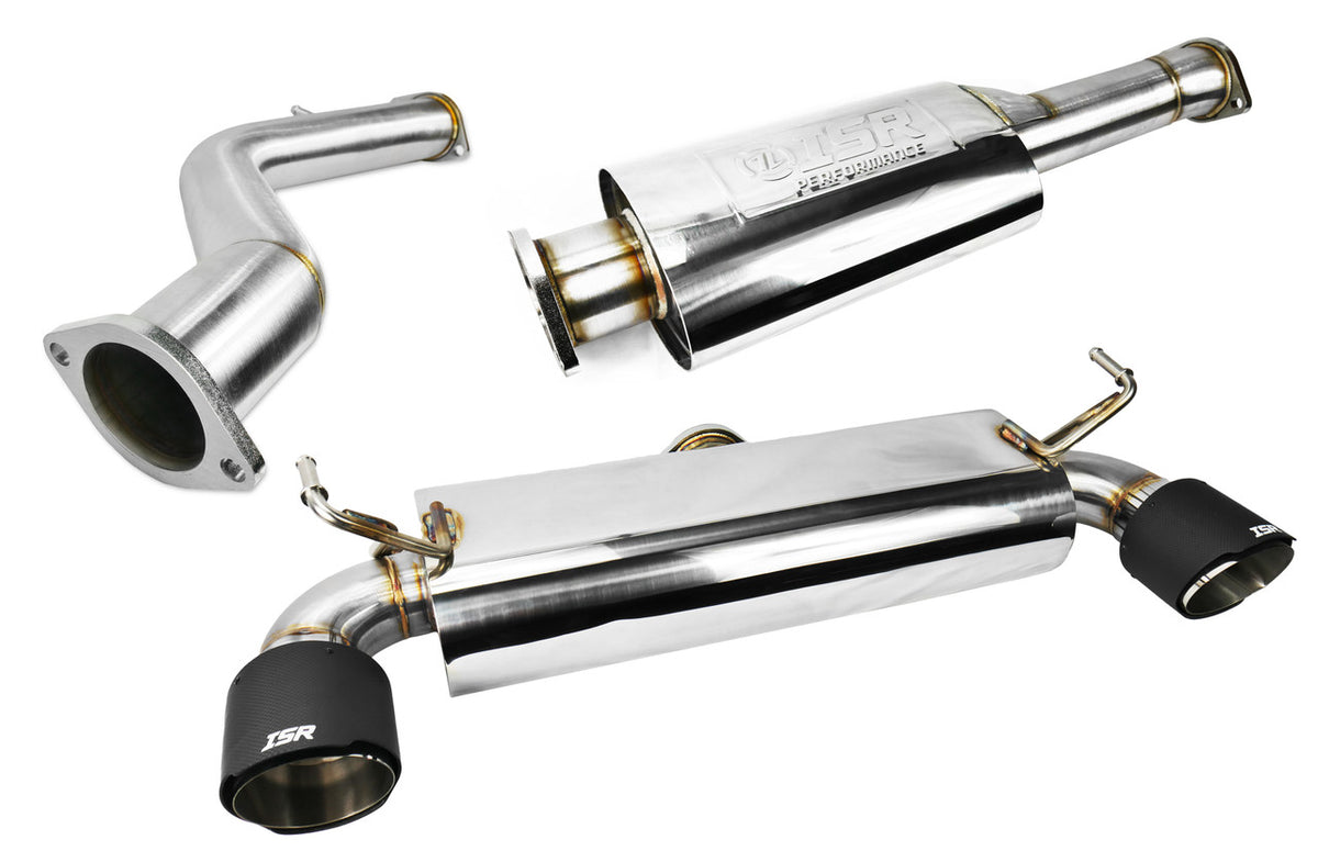 IS-OMS-350Z-CT - ISR Stainless Steel OMS Spec Carbon Tip Exhaust System - Nissan Z33 350Z (2003-2009)