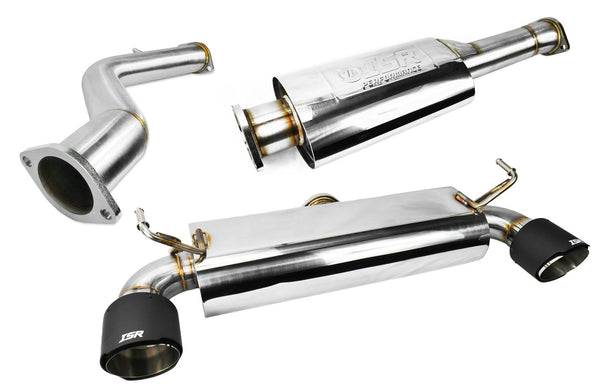 ISR Performance Stainless Steel OMS Spec Carbon Tip Exhaust System - Nissan Z33 350Z (2003-2009)