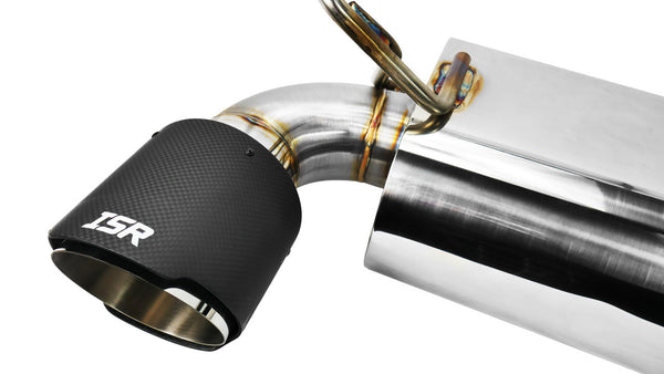 ISR Performance Stainless Steel OMS Spec Carbon Tip Exhaust System - Nissan Z33 350Z (2003-2009)