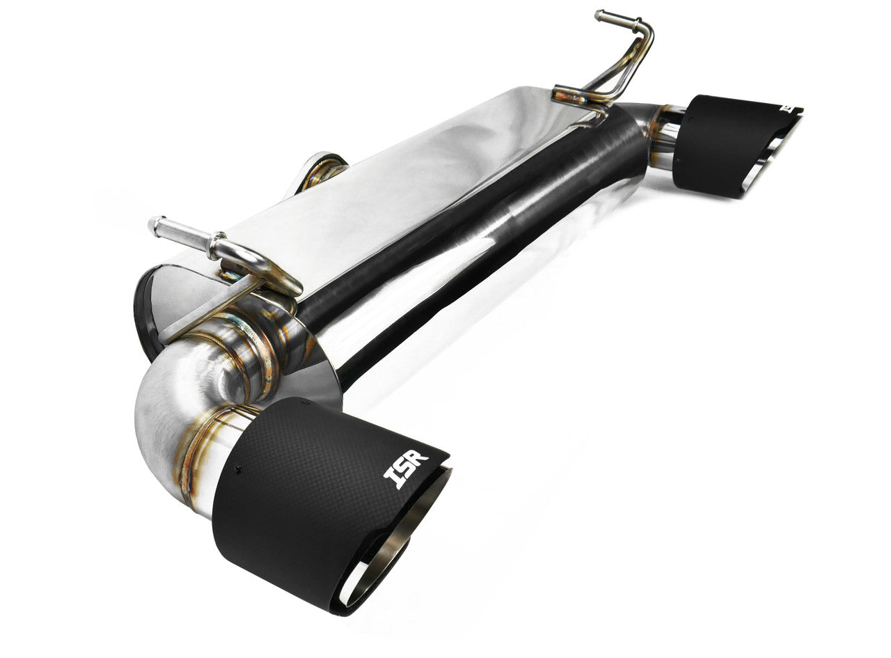 ISR Performance Stainless Steel OMS Spec Carbon Tip Exhaust System - Nissan Z33 350Z (2003-2009)