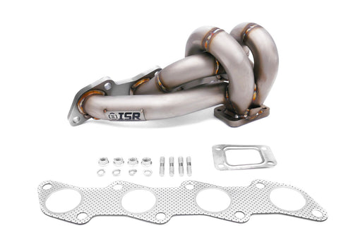 ISR Performance Version 2 Tubular Exhaust Turbo Manifold - Sand Blast Finish - Nissan 240SX S13 S14 KA24DE - V3 SCH10