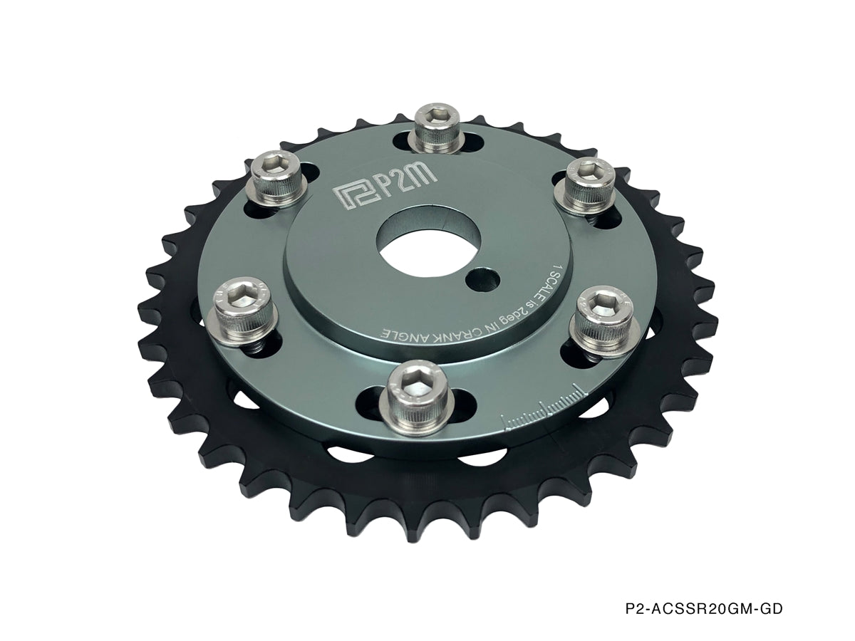 P2M Adjustable Camshaft Gear Sprockets - Nissan 240SX S13 / S14 / S15 SR20DET - P2-ACSSR20GM-GD