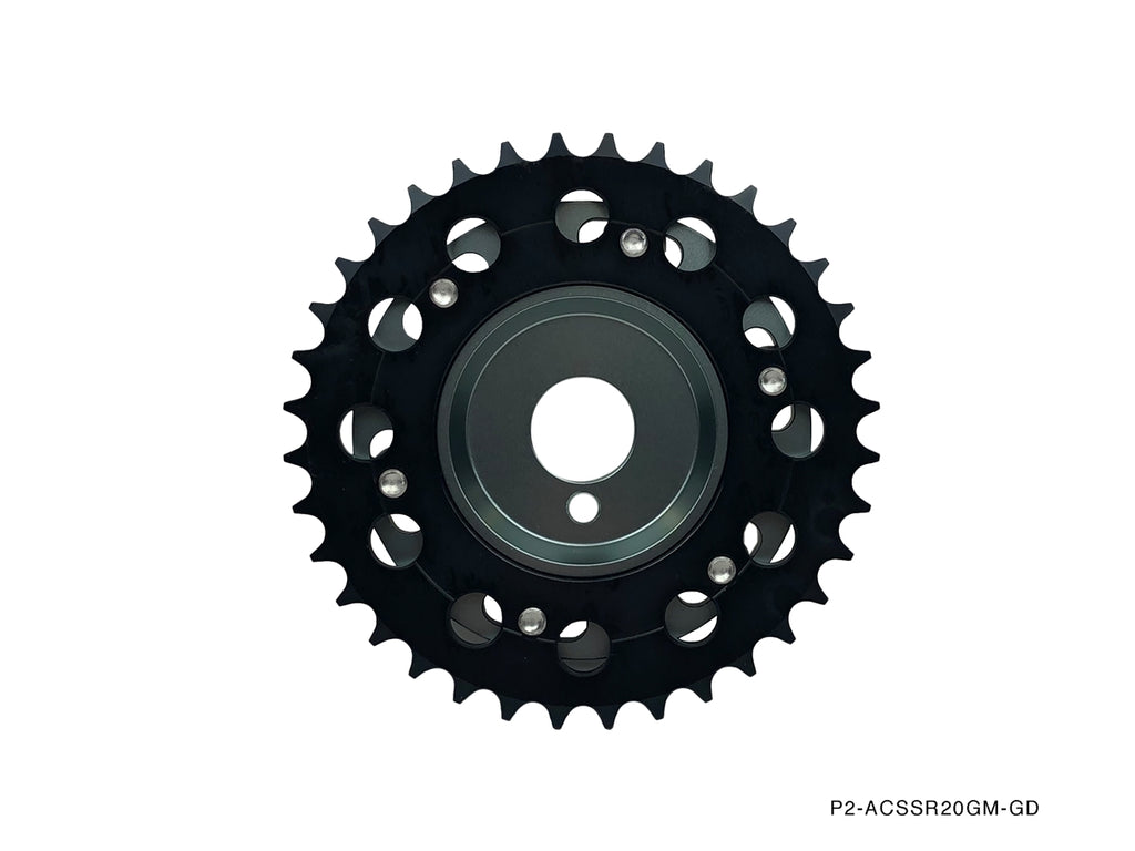 P2M Adjustable Camshaft Gear Sprockets - Nissan 240SX S13 / S14 / S15 SR20DET - P2-ACSSR20GM-GD