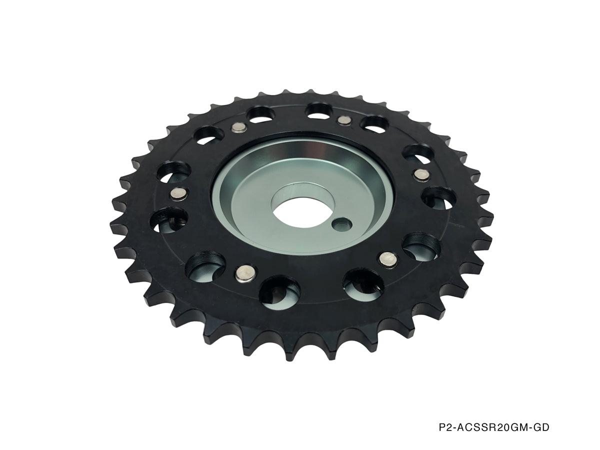 P2M Adjustable Camshaft Gear Sprockets - Nissan 240SX S13 / S14 / S15 SR20DET - P2-ACSSR20GM-GD