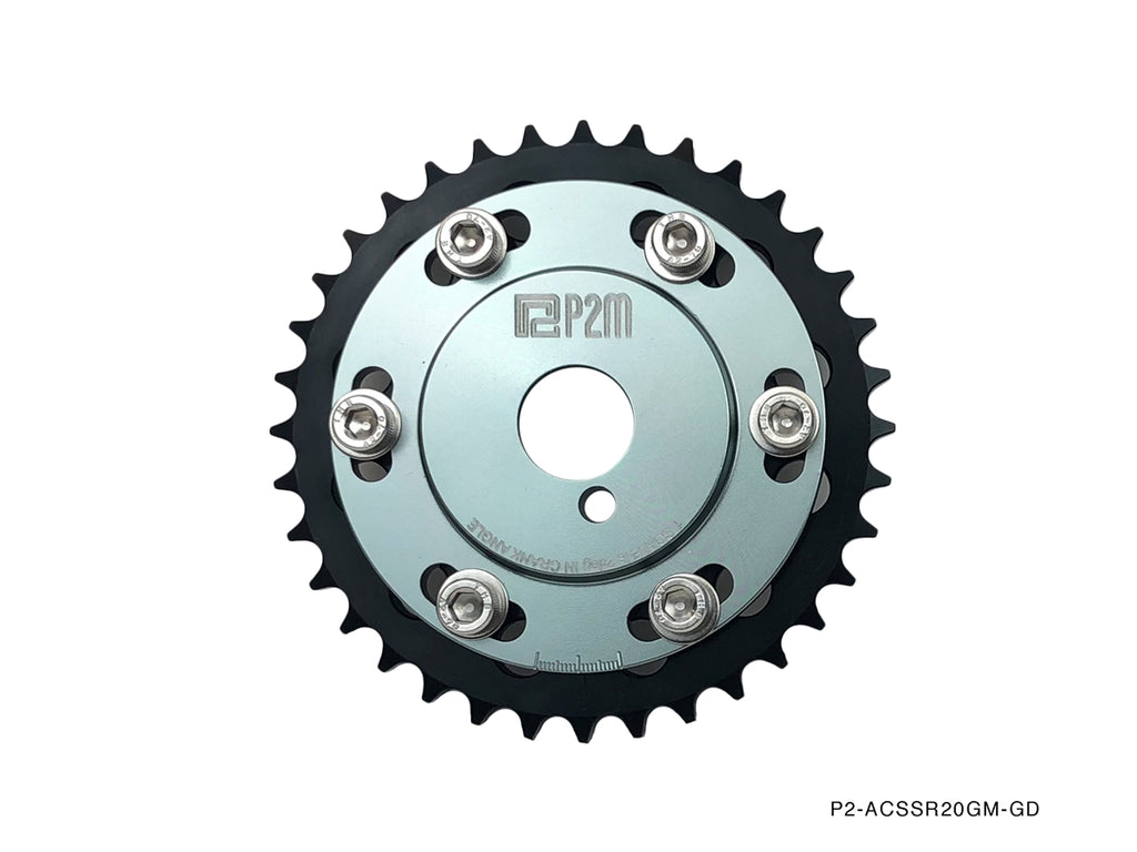 P2M Adjustable Camshaft Gear Sprockets - Nissan 240SX S13 / S14 / S15 SR20DET - P2-ACSSR20GM-GD