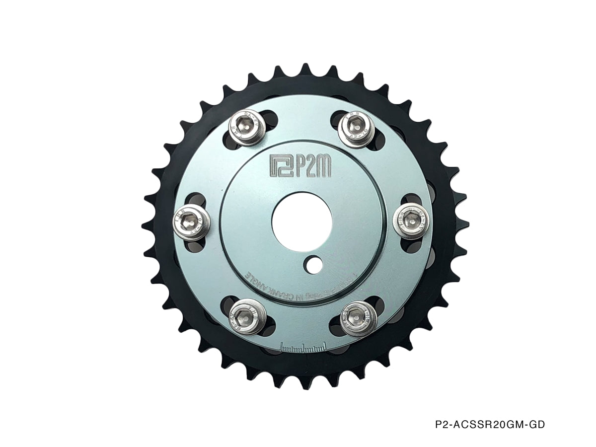 P2M Adjustable Camshaft Gear Sprockets - Nissan 240SX S13 / S14 / S15 SR20DET - P2-ACSSR20GM-GD