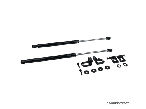 Phase 2 Motortrend (P2M) Black Series Engine Hood Bonnet Dampers Set - Mitsubishi Lancer Evolution EVO X 10