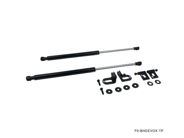 Phase 2 Motortrend (P2M) Black Series Engine Hood Bonnet Dampers Set - Mitsubishi Lancer Evolution EVO X 10