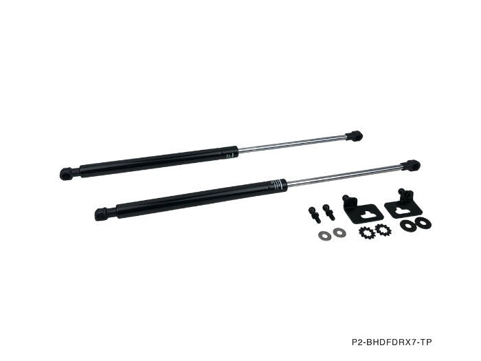 Phase 2 Motortrend (P2M) Black Series Engine Hood Bonnet Dampers Set - Mazda RX-7 FD3S (93-97)