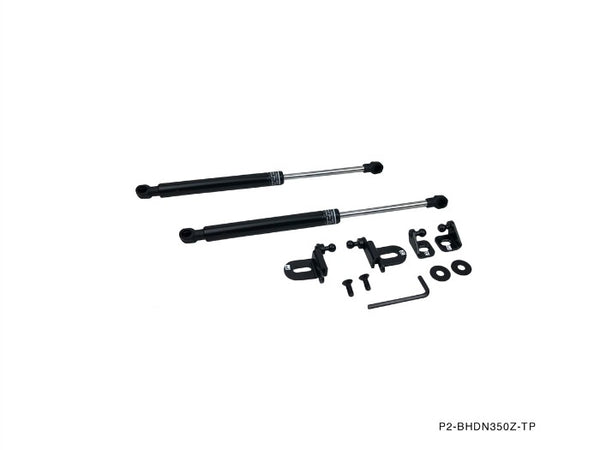 Phase 2 Motortrend (P2M) Black Series Engine Hood Bonnet Dampers Set - Nissan Z33 350z (2003-2009)