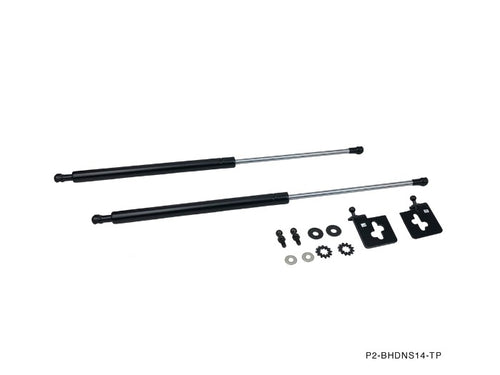 Phase 2 Motortrend (P2M) Black Series Engine Hood Bonnet Dampers Set - Nissan 240sx S14 (1995-1998)