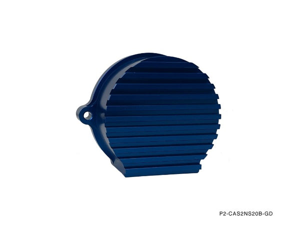 Phase 2 Motortrend (P2M) Aluminum V2 CAS Crank Angel Sensor Cover Blue- Nissan 240sx SR20DET