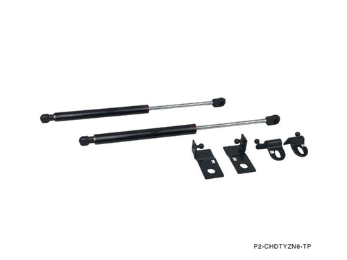 Phase 2 Motortrend (P2M) Carbon Fiber Series Engine Hood Bonnet Dampers Set - Subaru BRZ (2012-2021)