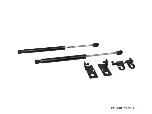 Phase 2 Motortrend (P2M) Carbon Fiber Series Engine Hood Bonnet Dampers Set - Toyota 86 (2016+)