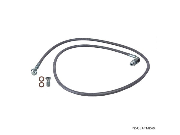 Phase 2 Motortrend (P2M) Stainless Steel Braided Auto To Manual Clutch Line - Nissan 240sx (1989-1998)