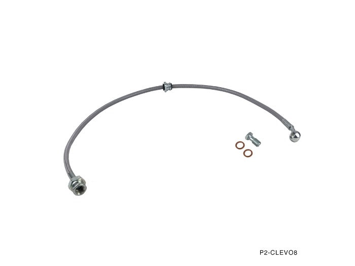 Phase 2 Motortrend (P2M) Stainless Steel Braided Clutch Line - Mitsubishi Lancer Evolution EVO 8 9 (2002-2006)