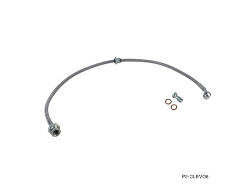 Phase 2 Motortrend (P2M) Stainless Steel Braided Clutch Line - Mitsubishi Lancer Evolution EVO 8 9 (2002-2006)