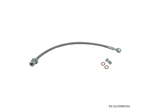 Phase 2 Motortrend (P2M) Stainless Steel Braided Clutch Line - Subaru Forester (1997-2004)