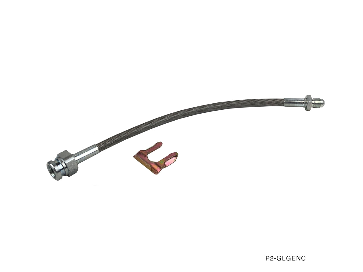 Phase 2 Motortrend (P2M) Stainless Steel Braided Clutch Line - Hyundai Genesis Coupe (2008-2011)