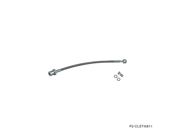 Phase 2 Motortrend (P2M) Stainless Steel Braided Clutch Line - Subaru STi ONLY (2008-2011)