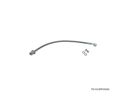 Phase 2 Motortrend (P2M) Stainless Steel Braided Clutch Line - Subaru Impreza WRX ONLY (2002-2005)