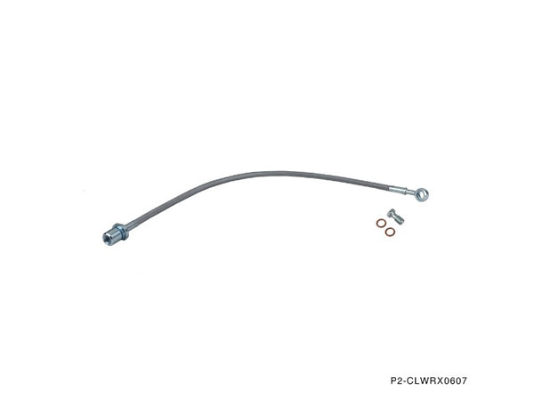 Phase 2 Motortrend (P2M) Stainless Steel Braided Clutch Line - Subaru Impreza WRX ONLY (2006-2007)