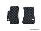 Phase 2 Motortrend (P2M) Front & Rear Checkered Carpet Floor Mats - Toyota Supra MKIV (1993-1998)