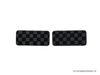 Phase 2 Motortrend (P2M) Front & Rear Checkered Carpet Floor Mats - Toyota Supra MKIV (1993-1998)