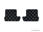 Phase 2 Motortrend (P2M) Front & Rear Checkered Carpet Floor Mats - Honda CRZ ZF1 ZF2 (2010-2016)